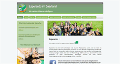 Desktop Screenshot of esperanto-saarland.info